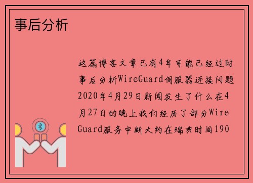 事后分析 